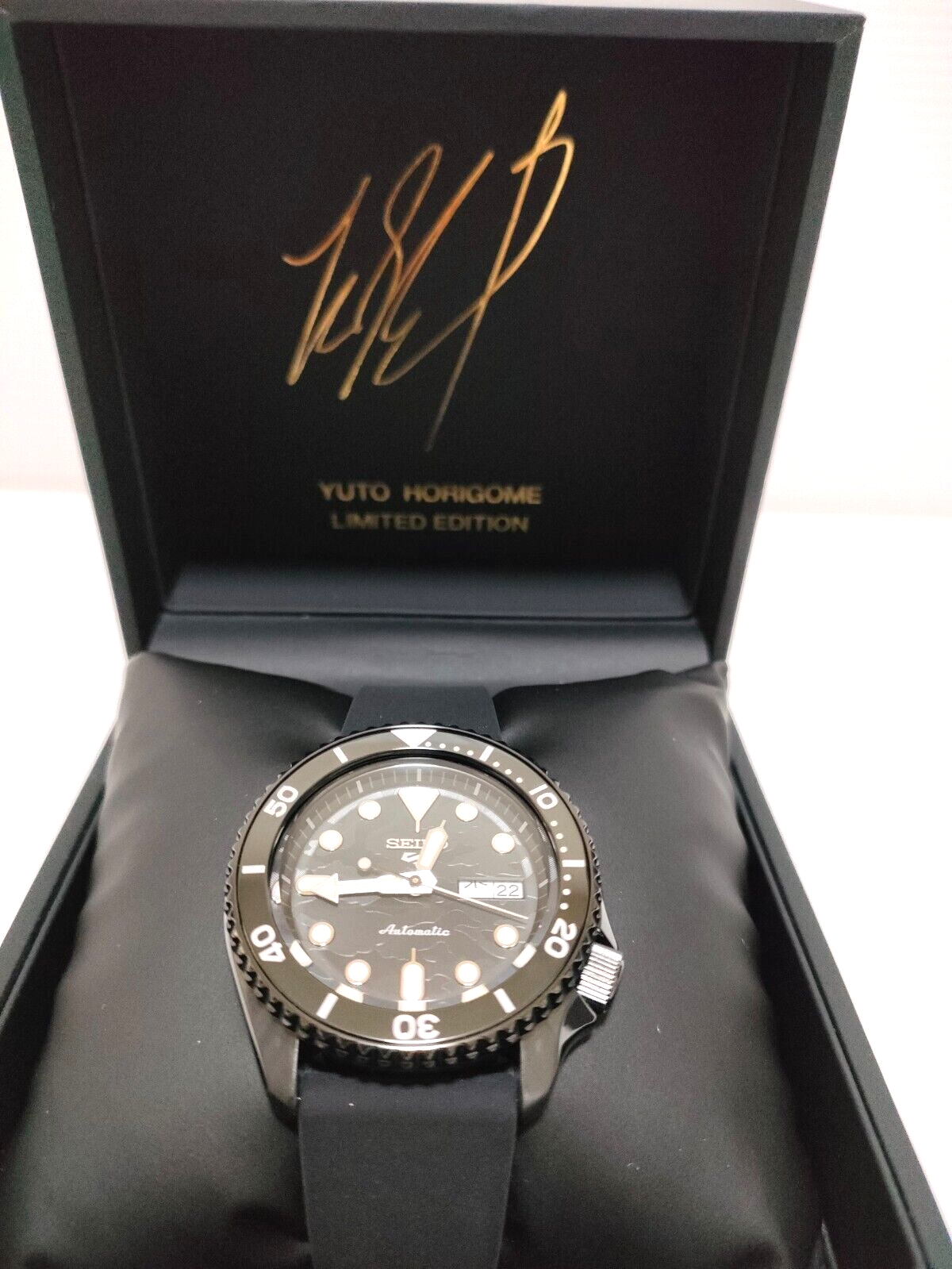 Pre-owned Seiko 5 Sports Skx Street Style Yuto Horigome Limited Sbsa175 Watch Camo F/s