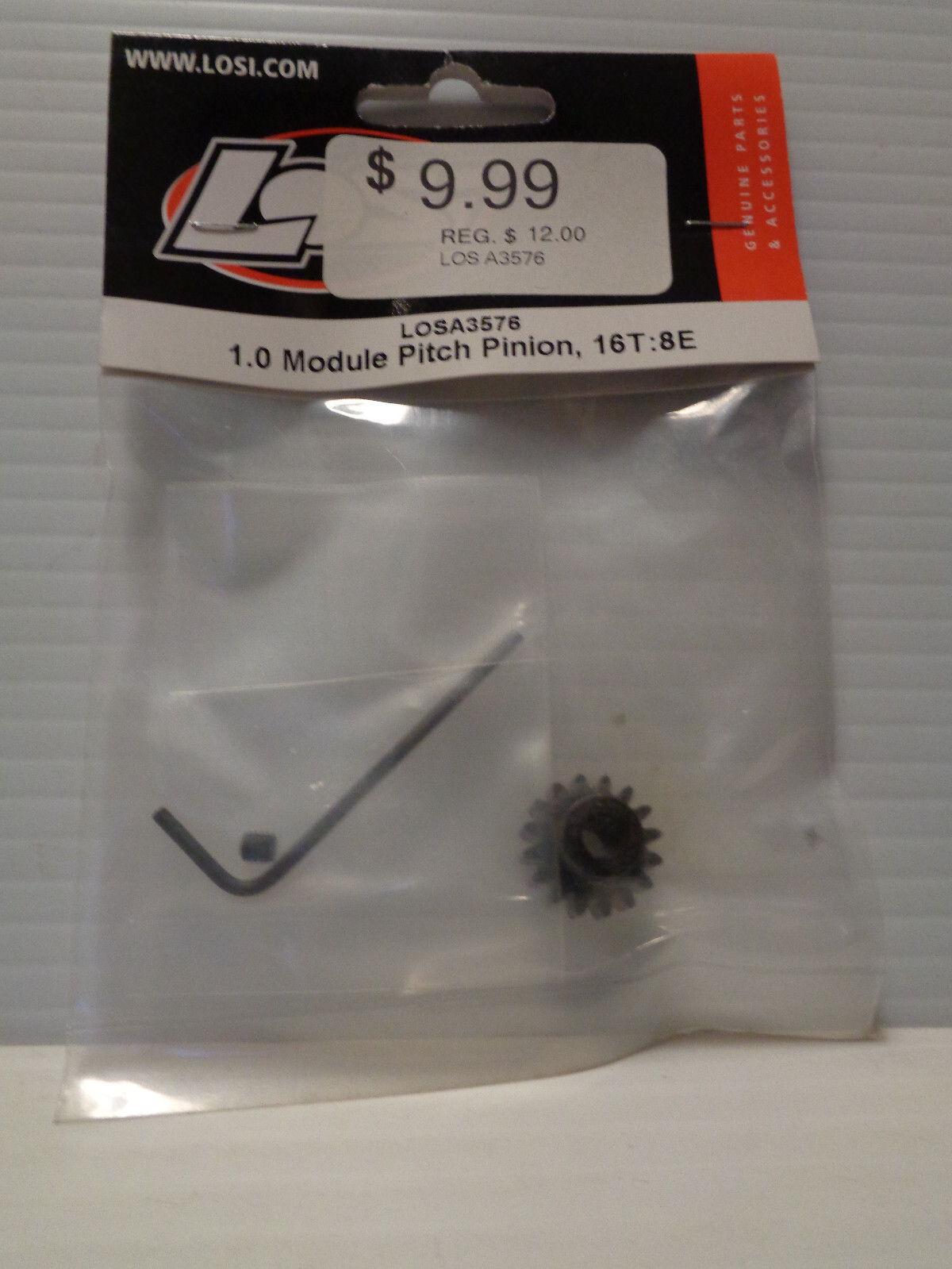 Losi A3576 1.0 Module Pitch Pinion, 16t: 8E, SCTE | eBay