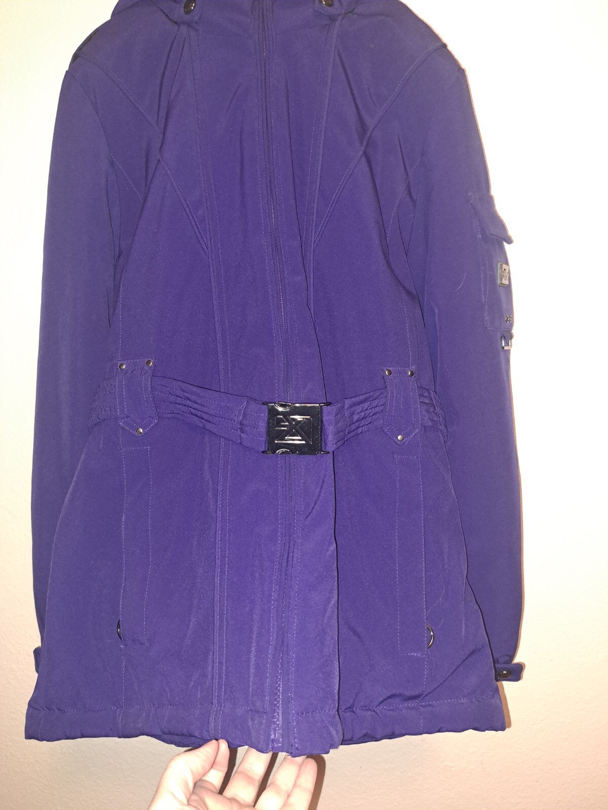 ジャケット・アウター SIMPLE PROJECT FurCollarMA-1BomberJacket ZeroXposur ZXBLK Winter Jacket Women's Small Purple Coat