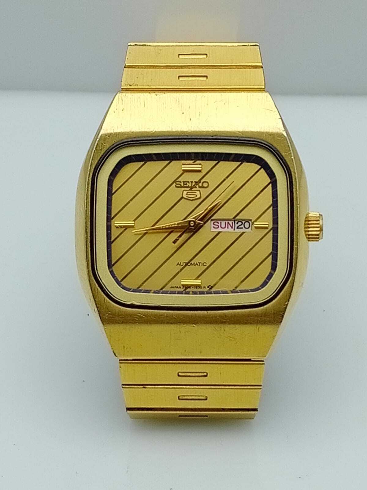 Seiko 5 Gold Plated 2906-5590 Automatic Day/Date Watch | eBay Seiko 5 Gold Plated 2906-5590 Automatic Day/Date Watch | eBay