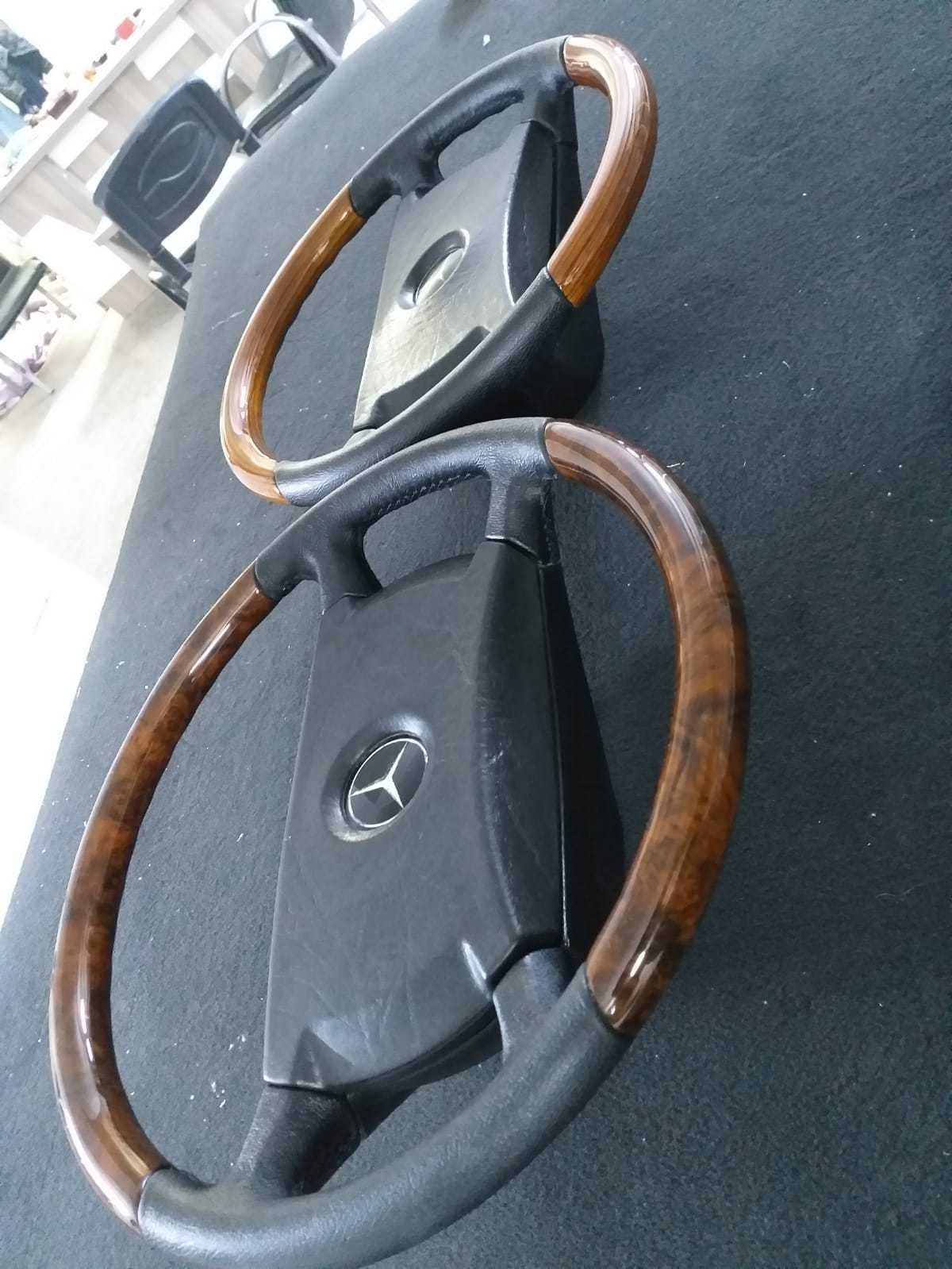 Remanufactured Mercedes Steering Wheel Fits W123 W124 W126 W201 Walnut