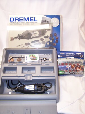 Dremel MultiPro Model 285 2-Speed Rotary Tool Corded (15K/35K RPM) Case & EXTRAS