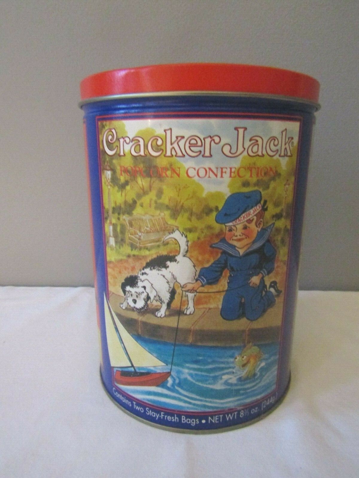 アンティーク缶　ヴィンテージ缶　大サイズ② Cracker Jack ヴィンテージ クラッカージャック缶 | アンティークショップ