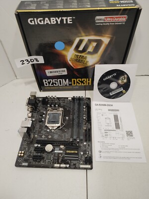 GIGABYTE B250M-DS3H Socket 1151 B250 DDR4 Motherboard  #2308
