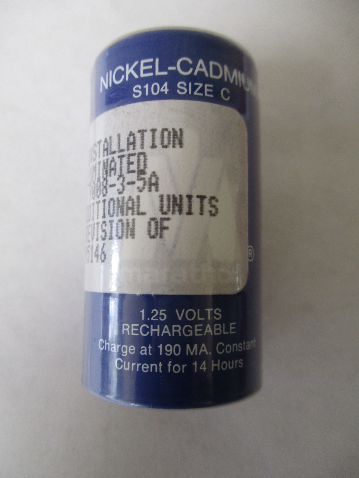 Marathon Power Tech. 38924-025 Nickel Cadmium Rechargeable Size C Battery 1.25 V
