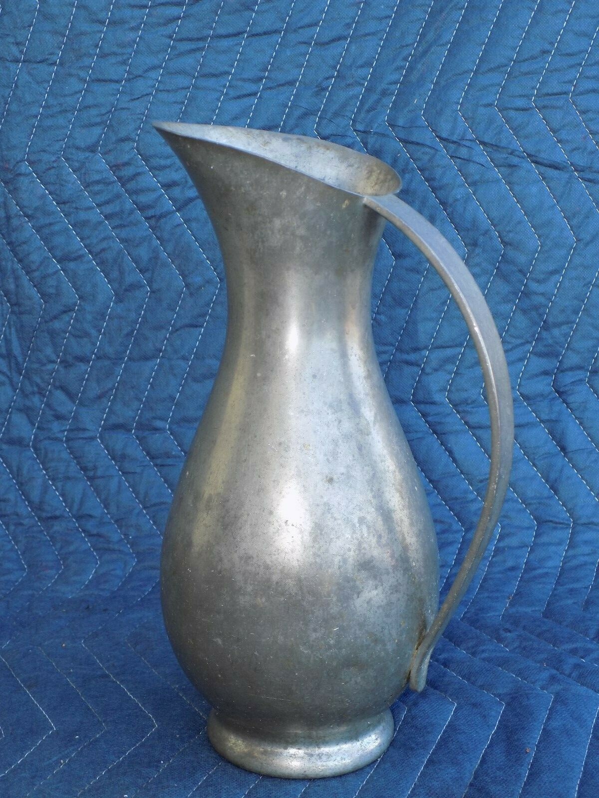 MidCentury Modern Large Pitcher Daaldrop Royal Holland Pewter K.M.D. KURZ TIEL
