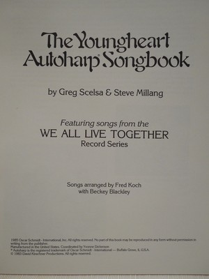 New The Youngheart Autoharp Songbook