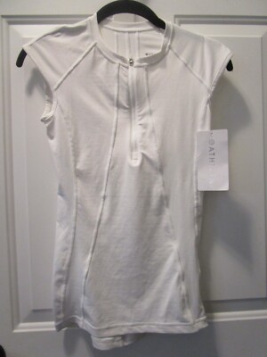 ATHLETA PACIFICA TANK TOP IN BRIGHT WHITE  SIZE XXS   NEW