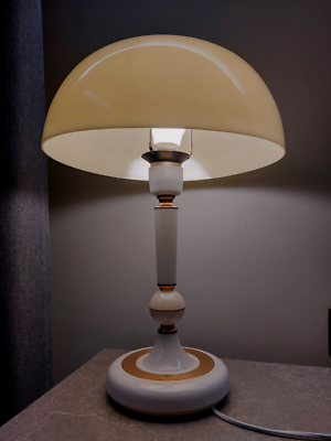 Vintage USSR Space Age Mid Century Desk Lamp Plastic Mushroom Lamp