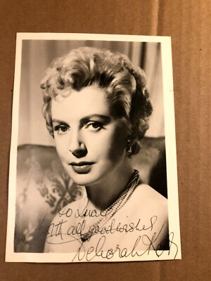 Deborah Kerr Rare Early Autographed Photo 50s + Kerr Handwritten Note On Back