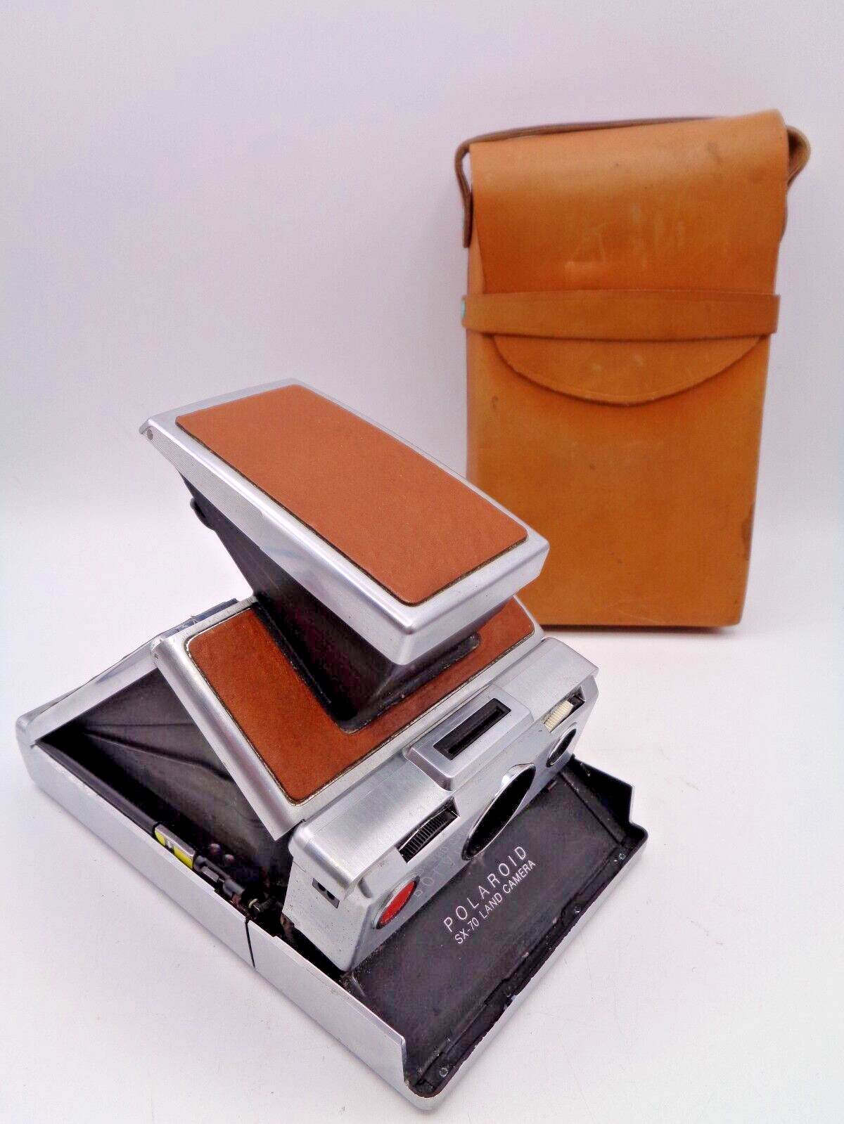 Vintage Polaroid SX-70 Land Camera with Original Polaroid Leather