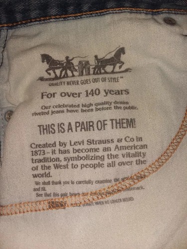 NEW rare vtg LEVIS 560 jeans 56x 28 advertising store display  big huge