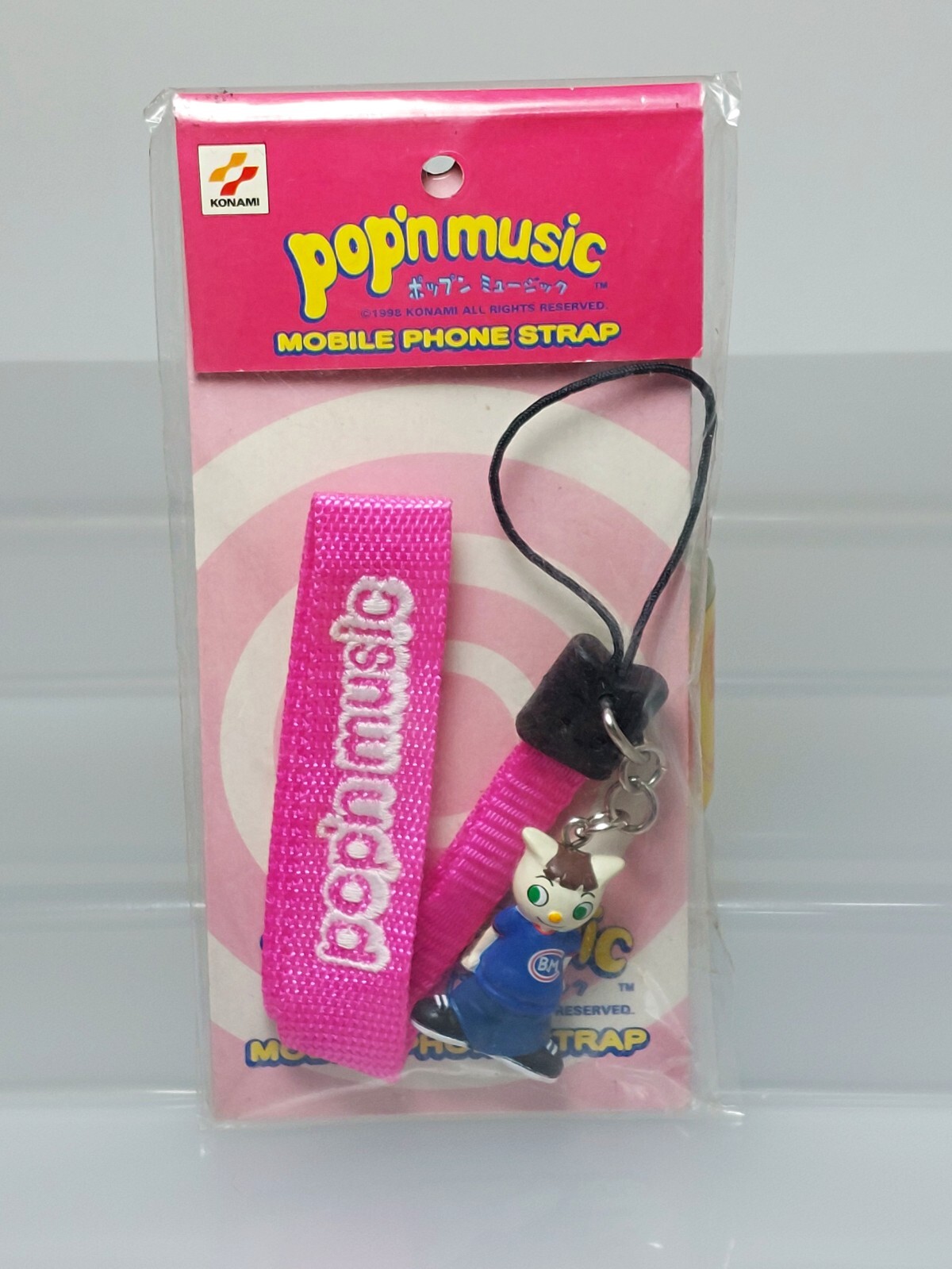 Pop'n Music Mimi Figure Mobile Phone Strap Konami 1998