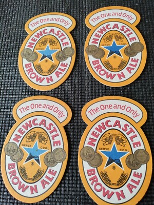Newcastle Brown Ale lot 4 Cardboard Coasters