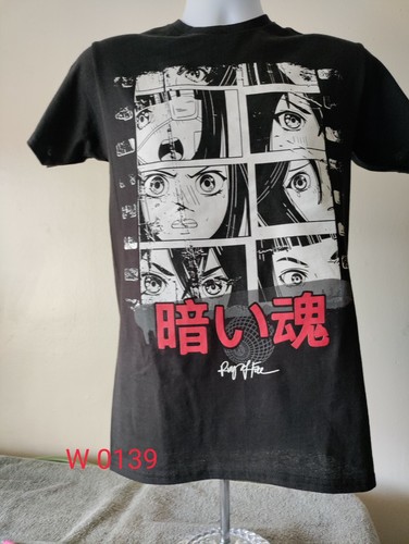 Ring Of Fire Japanese Graphic Print Black Tee Shirt Size: S