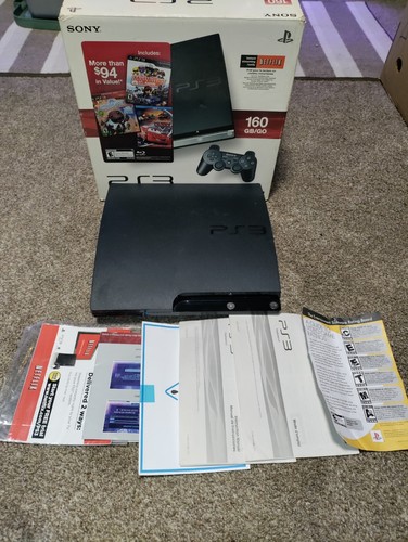 Sony PlayStation 3 (PS3) Slim Console - 160GB - In Box (No