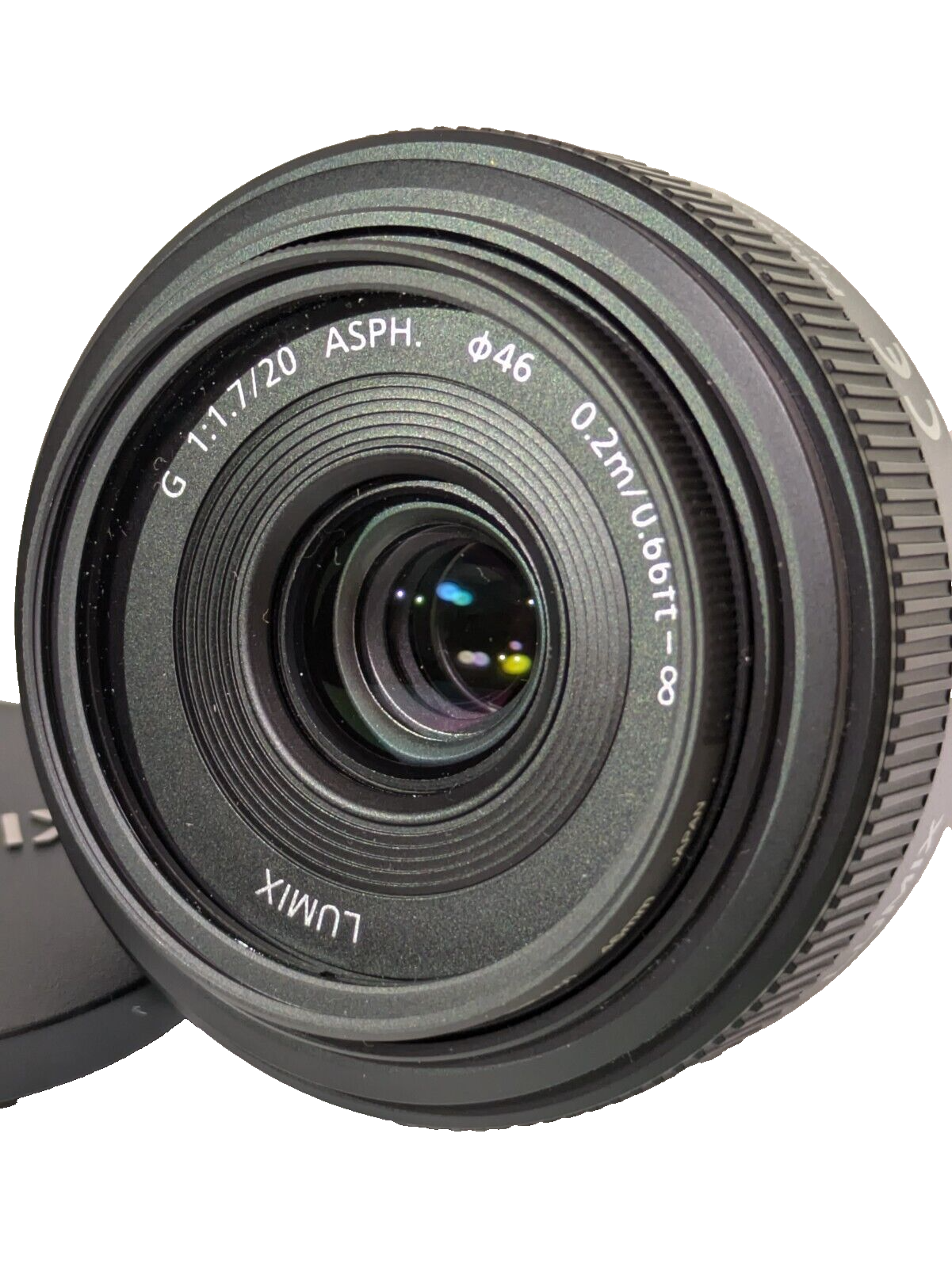 TOP MINT】Panasonic LUMIX G 20mm F1.7H-H020 with front and