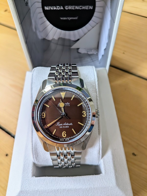 Nivada Grenchen Super Antarctic Tropical Dial