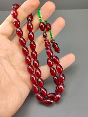 Faturan Amber Rosary, Bakelite Rosary 33 Islamic Rosary, Misbaha, Tasbih, Tasbeh