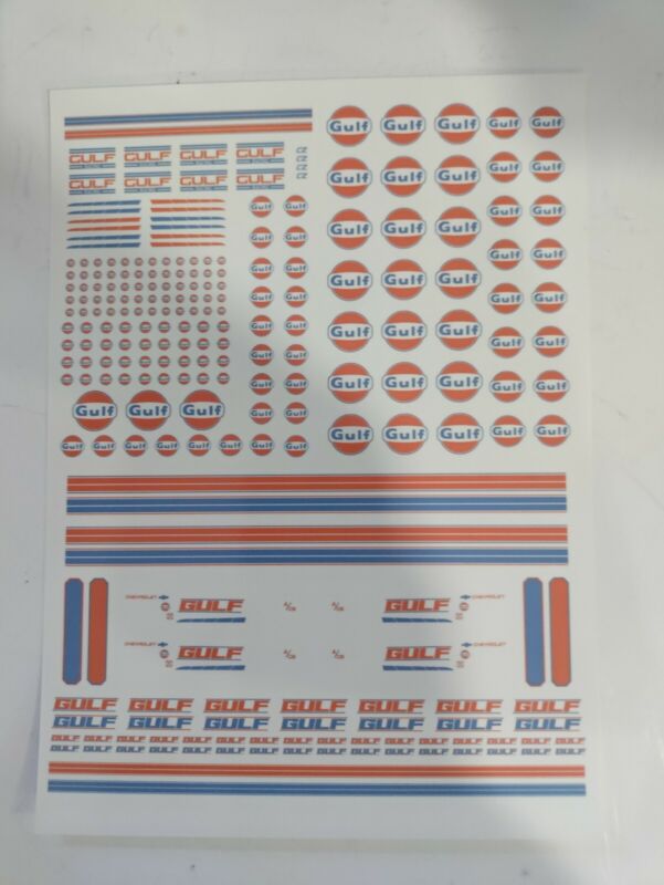 1/64 For Hot Wheels Waterslide Decals 1955 Gasser  Gulf Oil  Made In The Usa!