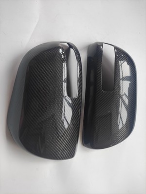 Carbon Fiber Tape-on Mirror Covers for 2006-2013 Toyota Alphard Previa w/out LED