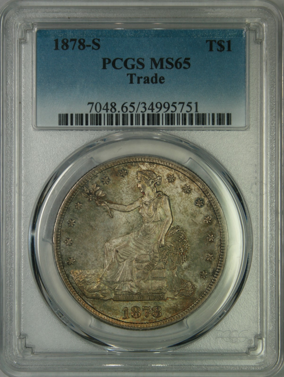 1878-S Trade Dollar PCGS MS65