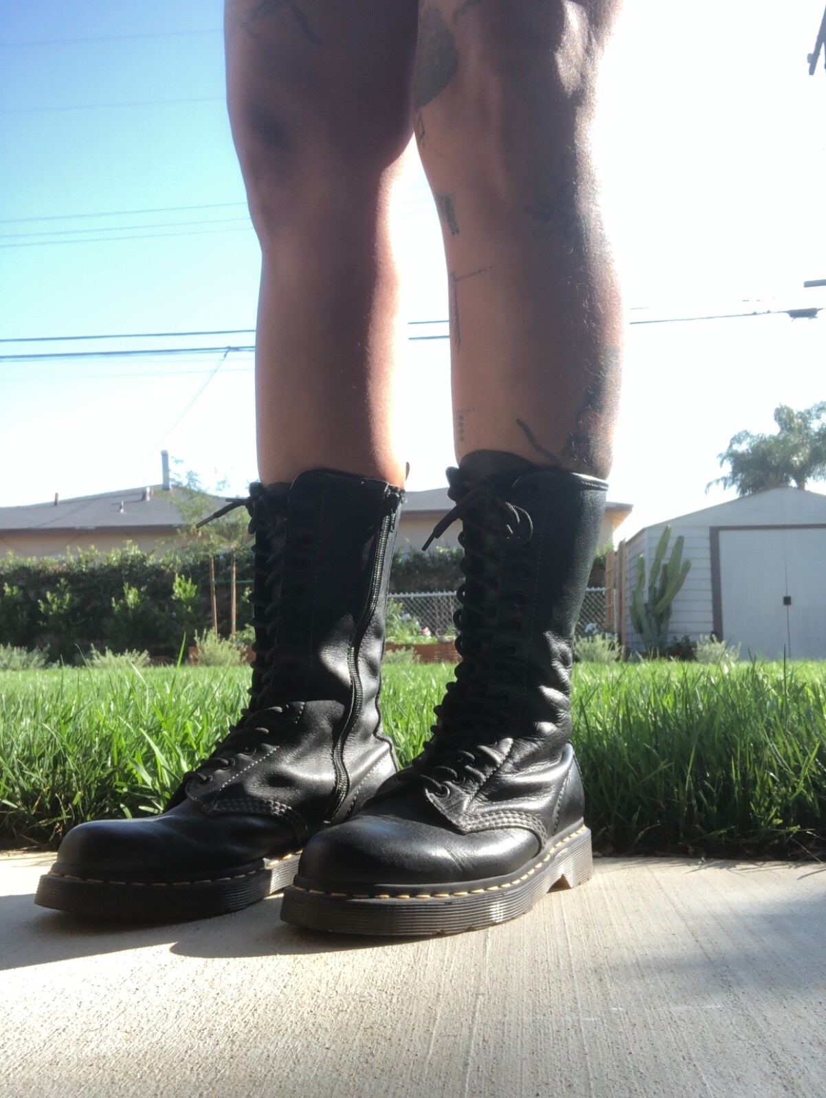 Dr Martens Fur Lined 1b99 Black Leaher 