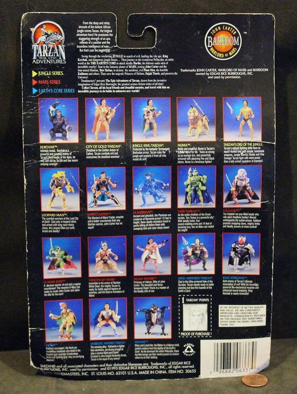 ジョー c1995 Trendmasters, CITY OF GOLD TARZAN Bendable Action