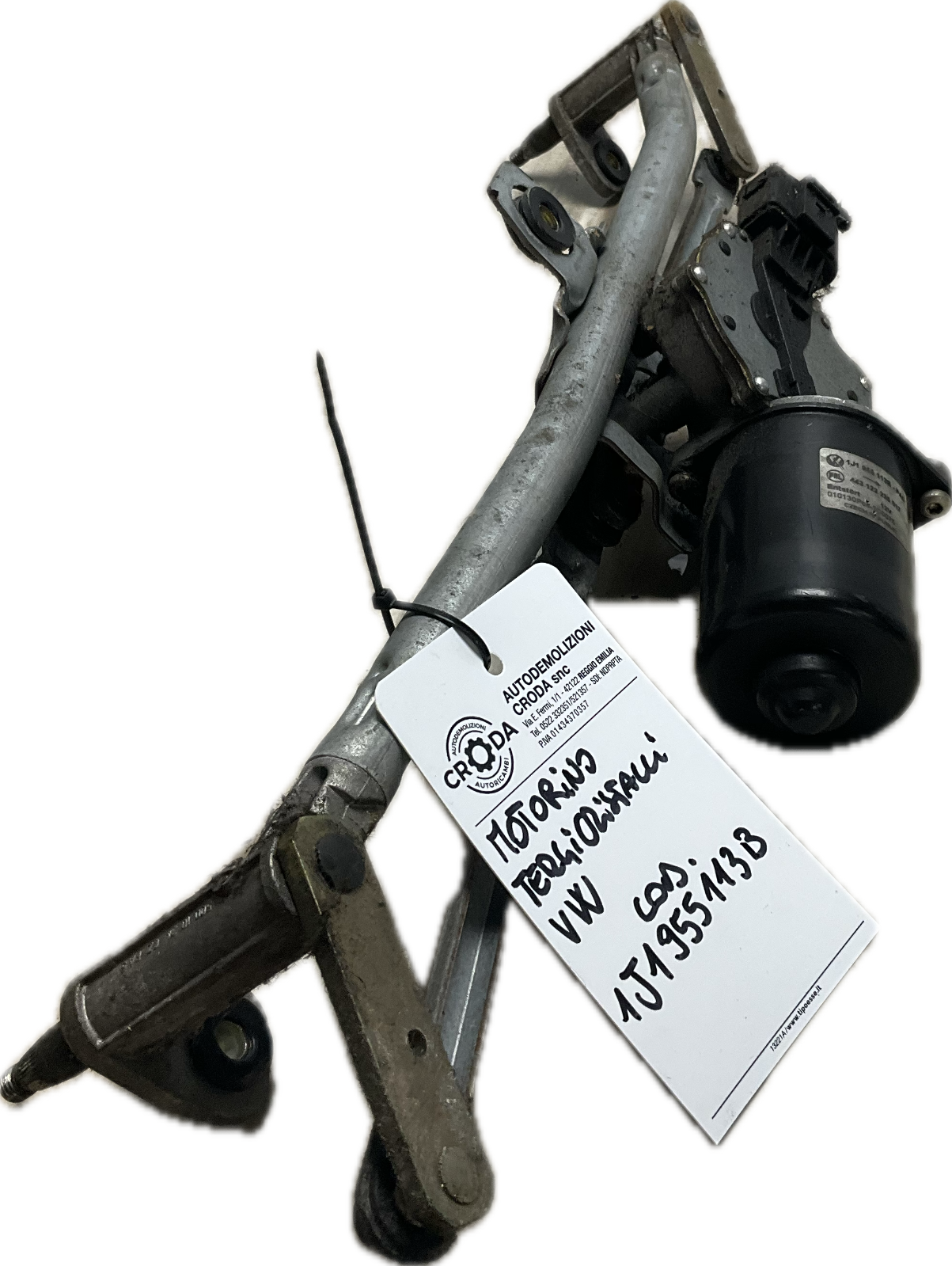 Motorino tergicristallo anteriore per VOLKSWAGEN GOLF IV codice  1J1955113B