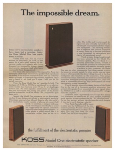 vintage koss speakers