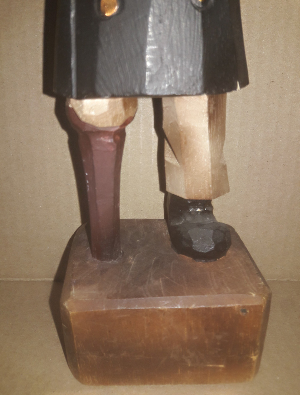 3 Wooden Seamen Vintage Hand Carved Painted Wooden Figurines 12