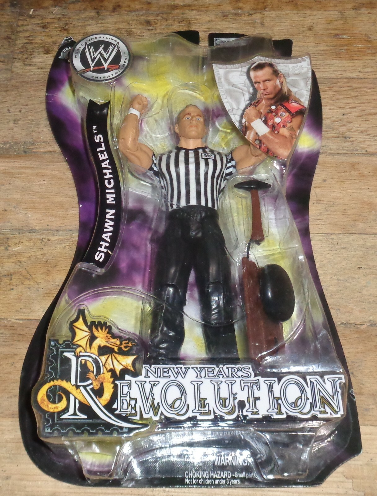 2005 WWF WWE Jakks Shawn Michaels New Years Revolution