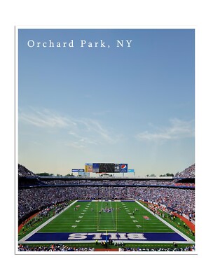 Buffalo Bills Poster Stadium Art Print Football Gift 12x16''