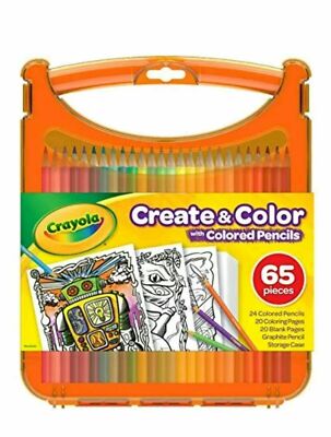 Crayola Create & Color With Colored Pencils (65 pieces)