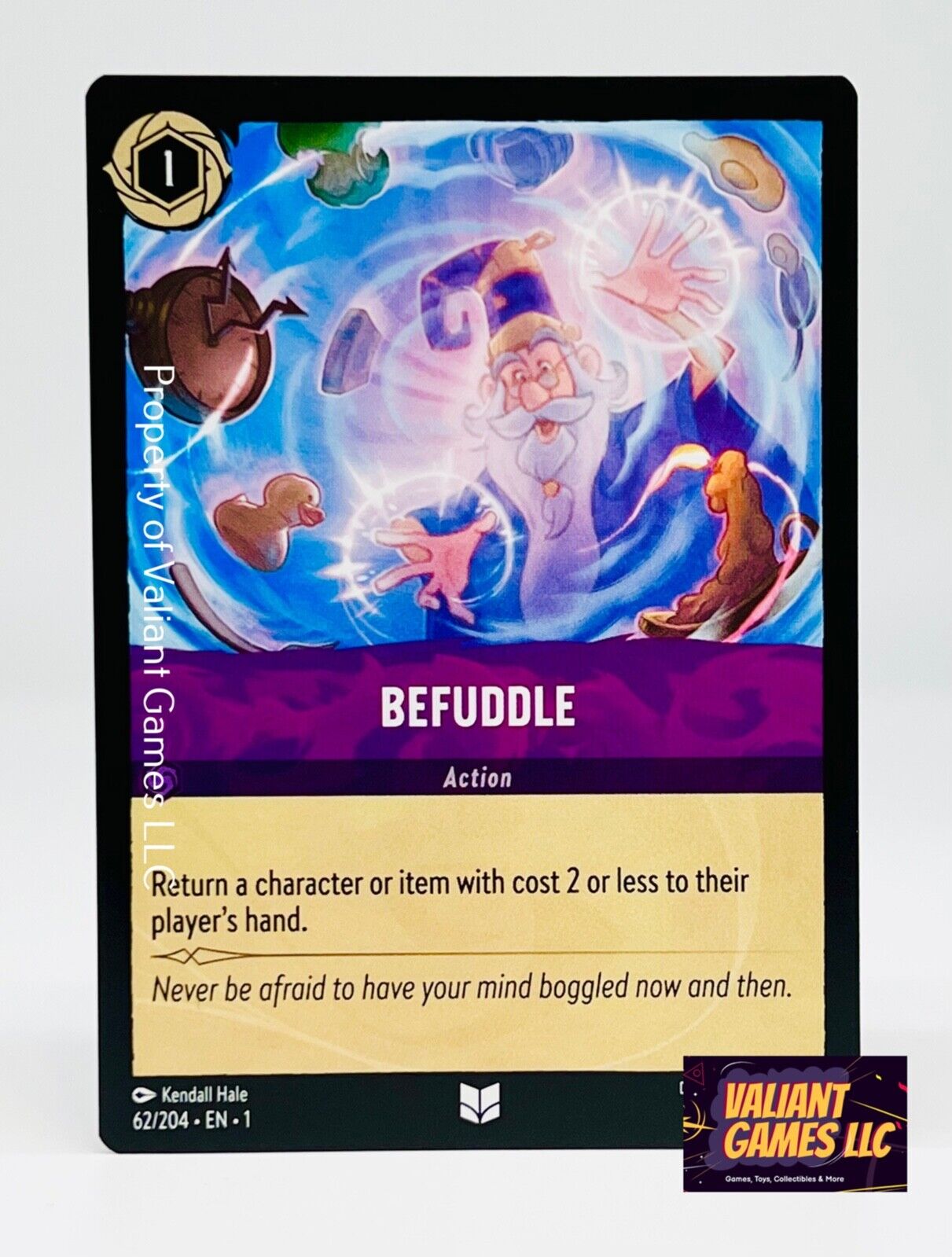 Disney Lorcana TCG Befuddle 62/204 Uncommon NON FOIL Pre Disney Lorcana TCG Befuddle 62/204 Uncommon NON FOIL Pre