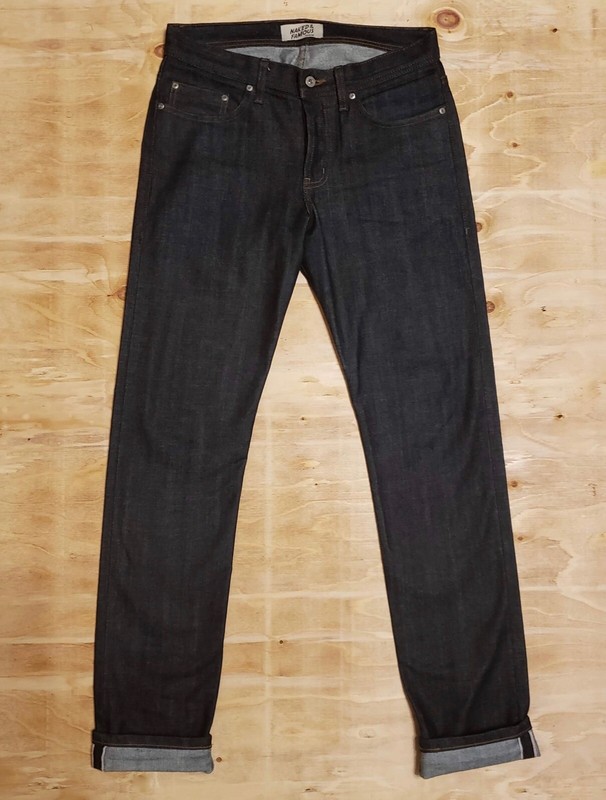 black x grey stretch selvedge