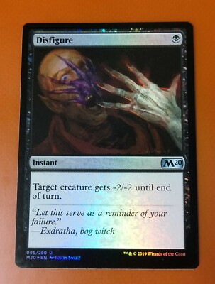 1x Disfigure | FOIL | M20 Core Set 2020 | MTG Magic Cards