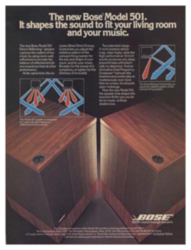 bose 501 woofer specs