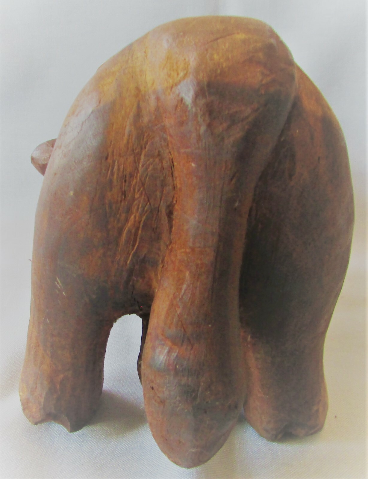 Vintage Folk Art Hand Carved Bull By Basil Thomas