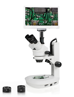 Vision Scientific VS-2FZ-RET11.6 Simul-Focal Trinocular Zoom Stereo Microscope