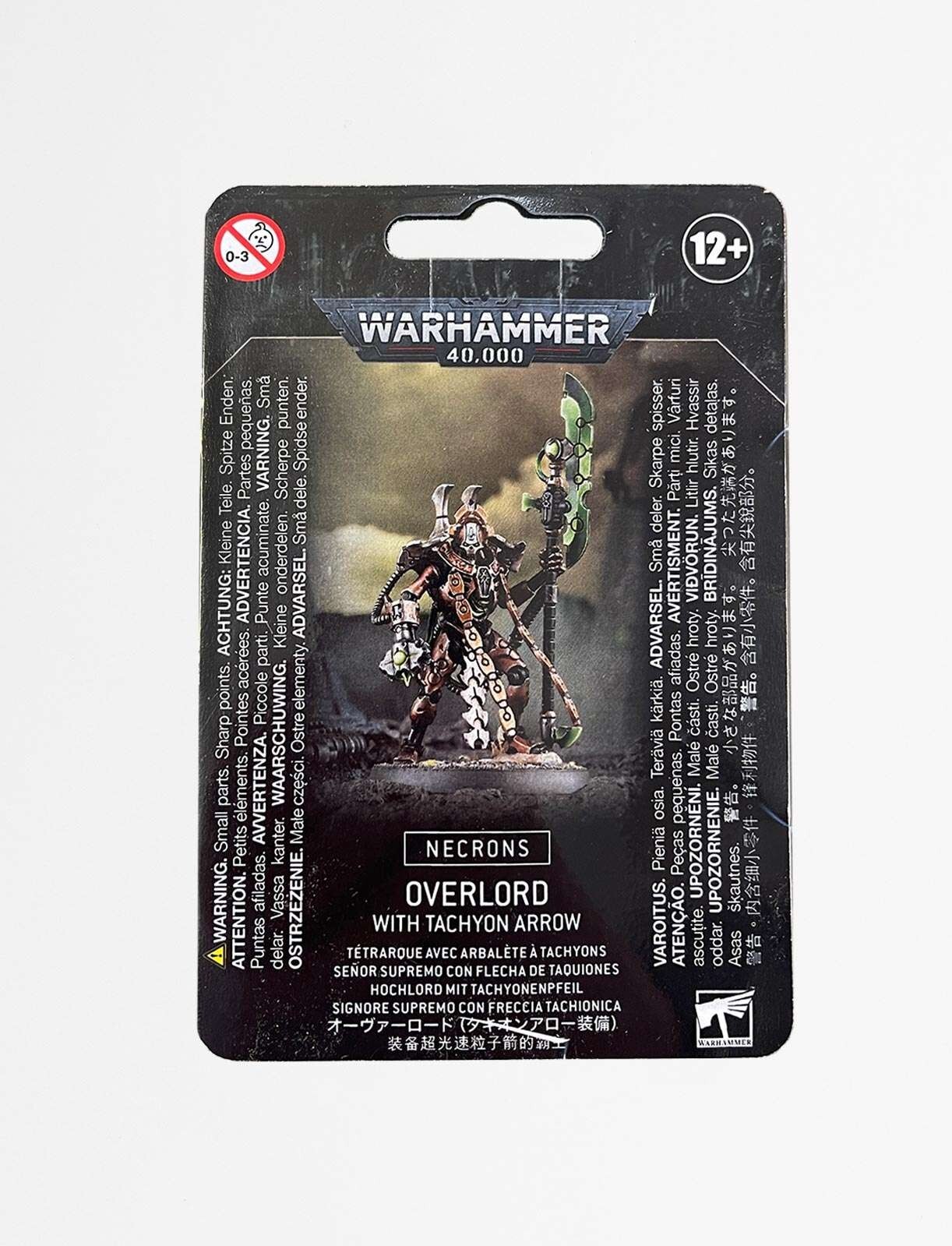 Warhammer 40k Necrons Overlord with Tachyon Arrow NEW in BOX