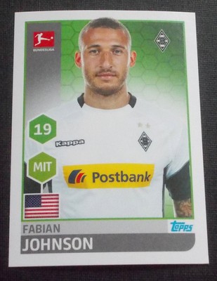 TOPPS Bundesliga 2017//2018 Fabian Johnson Sticker 207