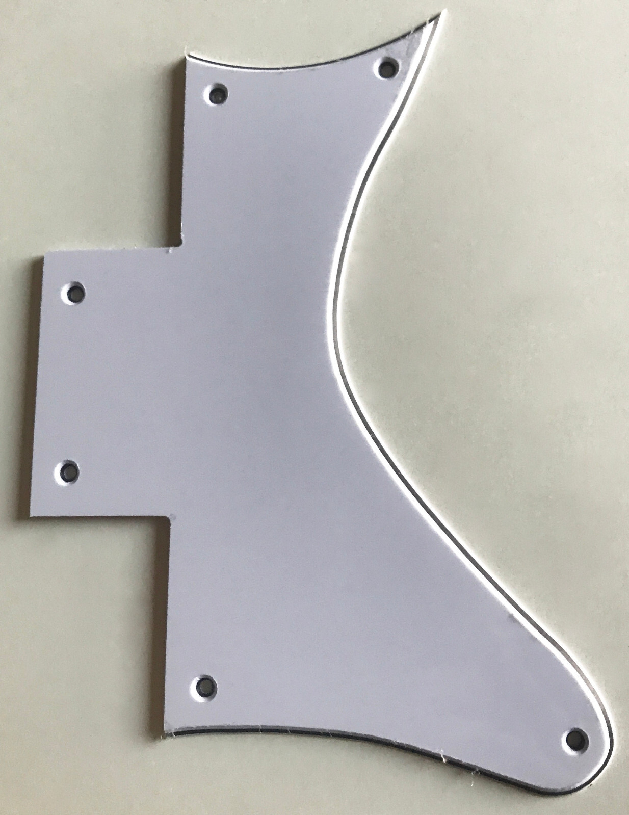 Custom Guitar Pickguard For Washburn WI 64 DL Style (3 Ply White