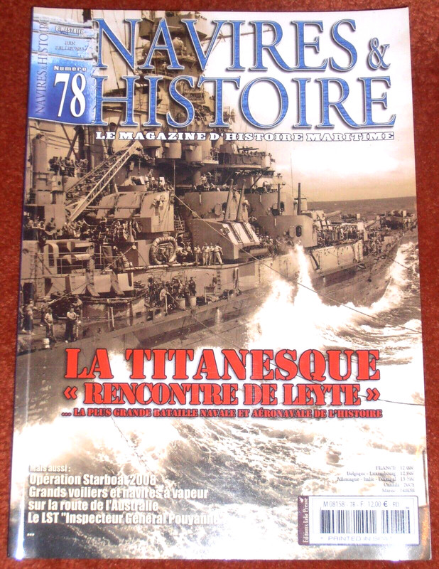 Heft Navires & Histoire   NÂ° 78 --- Leyte 1944  / ....