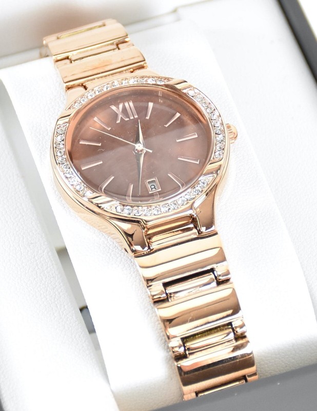 MSRP $90 Armitron 75/5578RG Women\'s Rose Gold Tone Charm Crystal Watch New Batt Home | Armitron Charm Womens Crystal Accent Rose Goldtone  main image 2