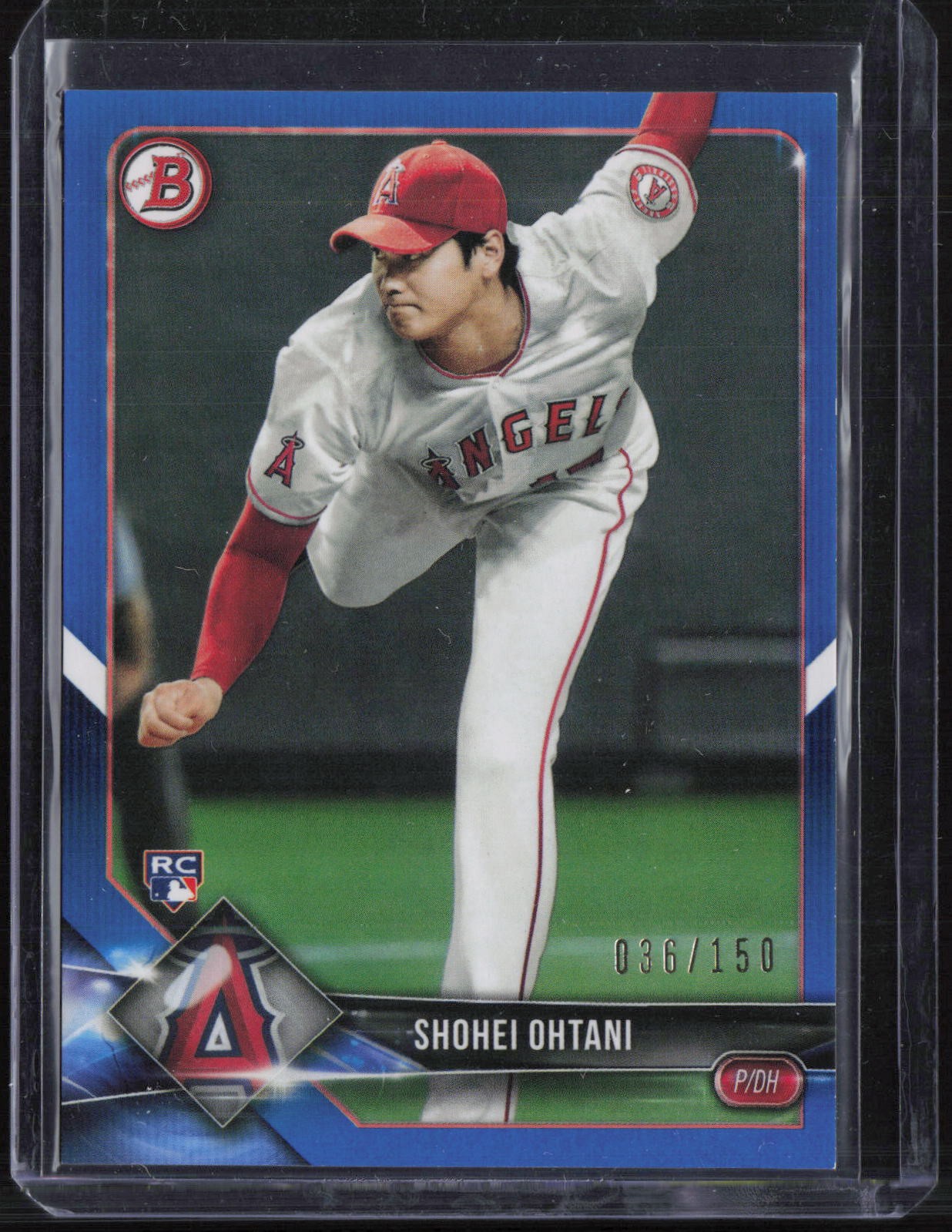 2018 Bowman Paper Blue #49 Shohei Ohtani 36/150 RC Rookie