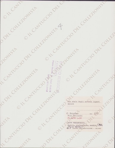 1981 PONTREMOLI Museo di menhir Bigliolo Stele Liguri Apuani Massa Carrara Foto - Picture 2 of 2