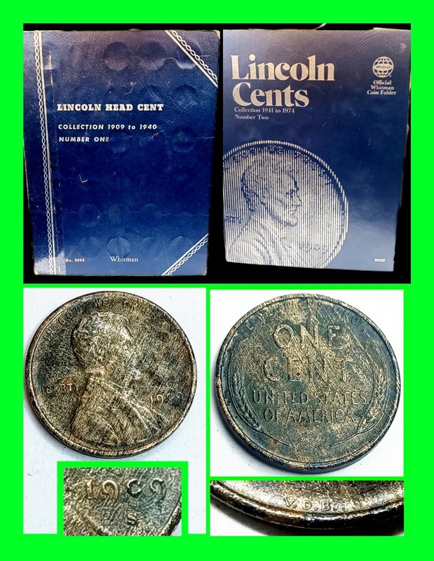 COMPLETE Whitman Album 1909 - 1974 Lincoln Wheat Penny Set