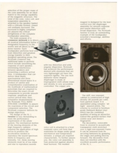 mcintosh xl1 speakers