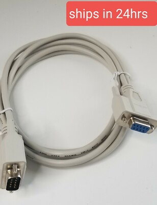 6Ft DB9 Male to Female M/F DB9M/DB9F Null Modem Adapter Cable Cord DB 9 M/F